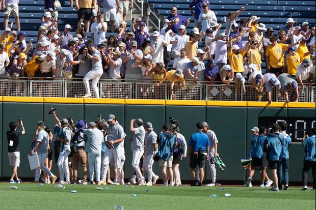 Watch: LSU Players Ride Mike The Tiger Float To Raising Cane's To Work The Drive-Thru