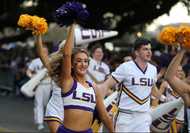 SEC Network's Peter Burns Dresses As A Cheerleader After Losing Annual LSU-UF Bet