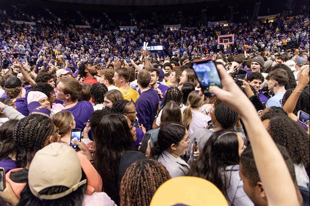 LSU Was Fined By The SEC After Fans Stormed The Court Following The Kentucky Win