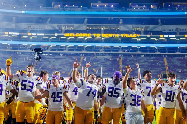 Watch: LSU Shares Video Of The Postgame Celebration On The Field With Cookie