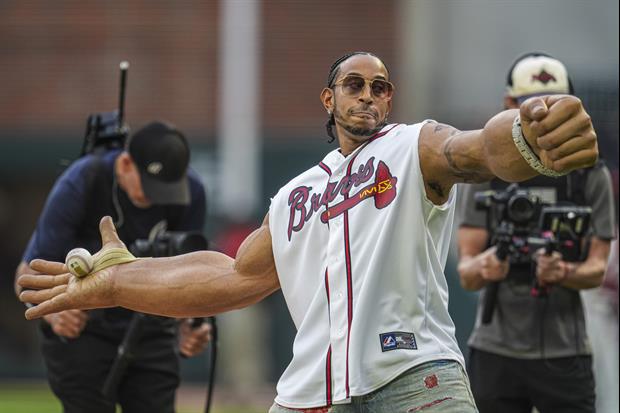 Ludacris Wore Big Arms For First Pitch At Braves Game