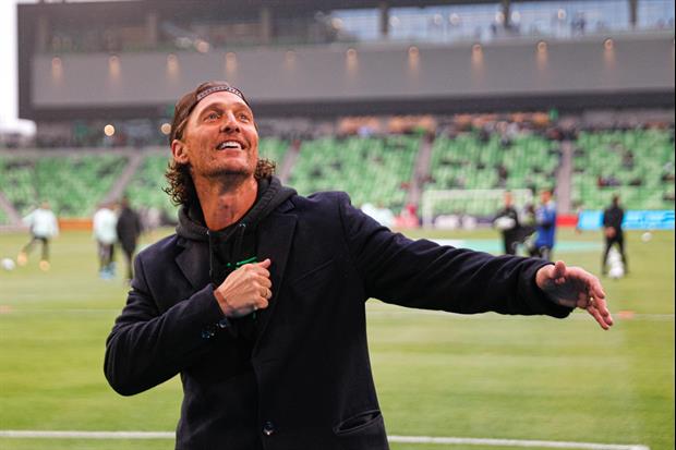 Here's How Matthew McConaughey Was Hyping Up Austin FC Fans At The Game