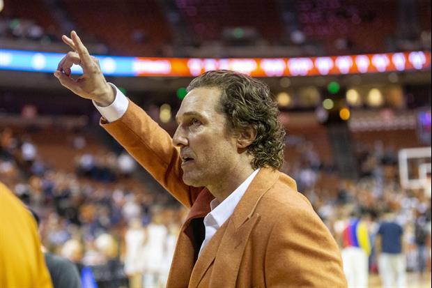 Matthew McConaughey Calls Out To His Fellow Texas Fans Before Oklahoma Game