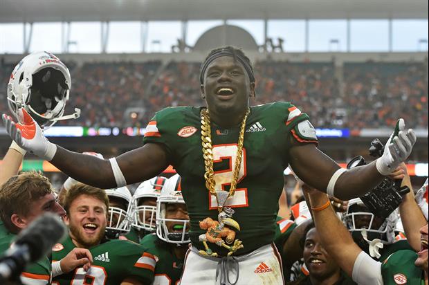 Miami Debuted Their New Turnover Chain On Saturday