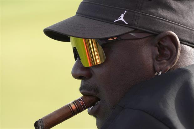 Here Was Michael Jordan Enjoying A 7:00 AM Coffee And Cigar At Ryder Cup