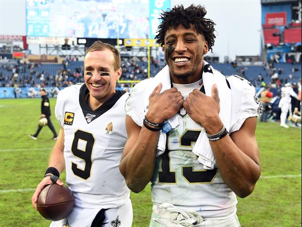 Sure Looks Like Michael Thomas Was Throwing Shade At Drew Brees' Arm During NFC Title Game
