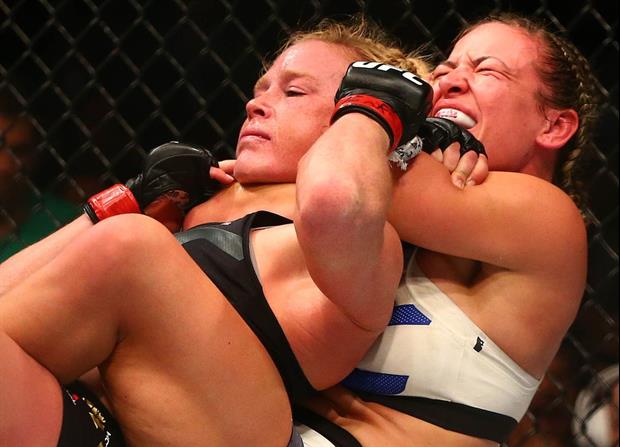 Here's Miesha Tate Beating Holly Holm By Submission In 5th Round