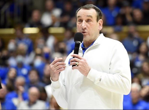 Watch Coach K Yell At The Duke Crowd Celebrating His Retirement Because He Lost to UNC