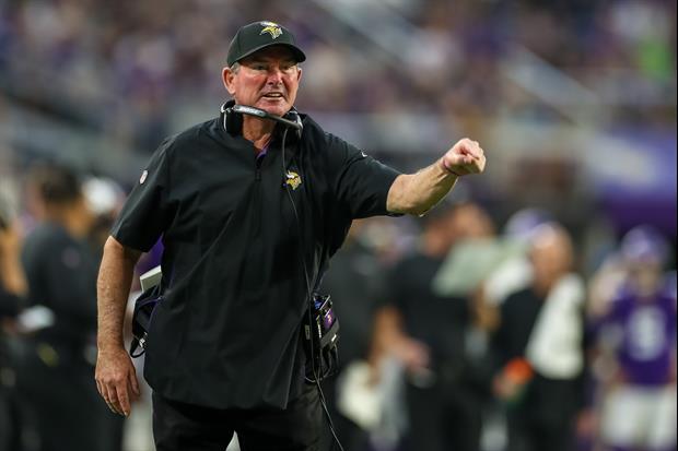 Vikings Head Coach Mike Zimmer Hid His Chewing Tobacco In A Sunflower Seed Bag