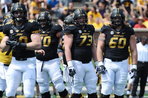 All Of Mizzou's Offensive Linemen Do The Macarena At Practice