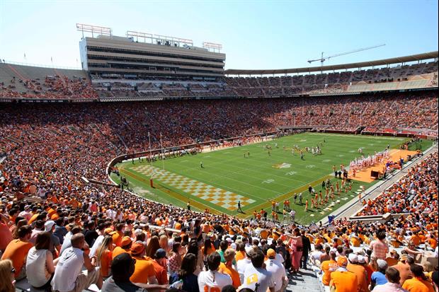 Tennessee Fan Builds Neyland Stadium Sandcastle