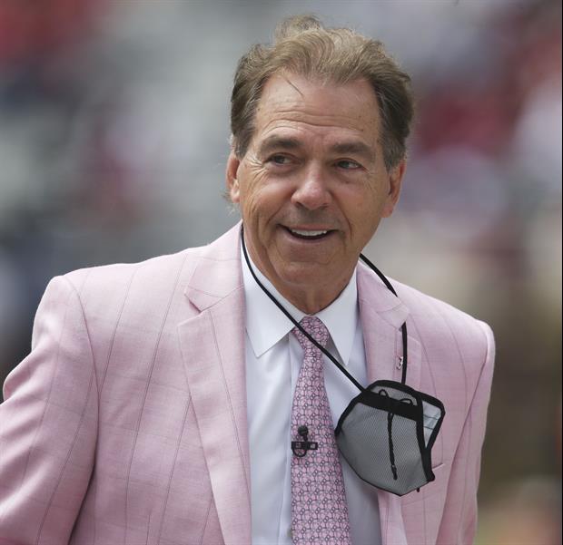 Nick Saban Had Funny Response To Alabama WR Slade Bolden's Attempted Pass