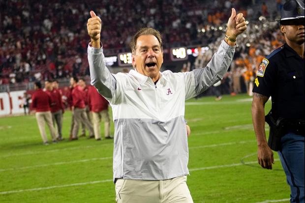 Nick Saban Enjoyed Himself At The Rolling Stones Concert On Friday Night