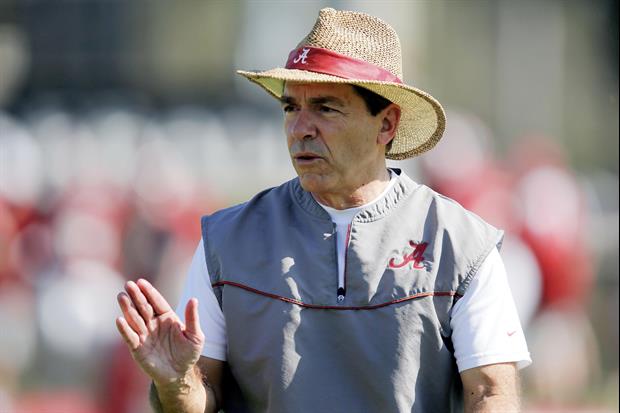 Nick Saban Likes To Take Baths In The Lake During The Summer, And his wife hates.