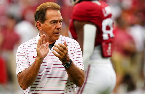 You'd think Alabama head coach Nick Saban would love for his players to put their phones down, but h