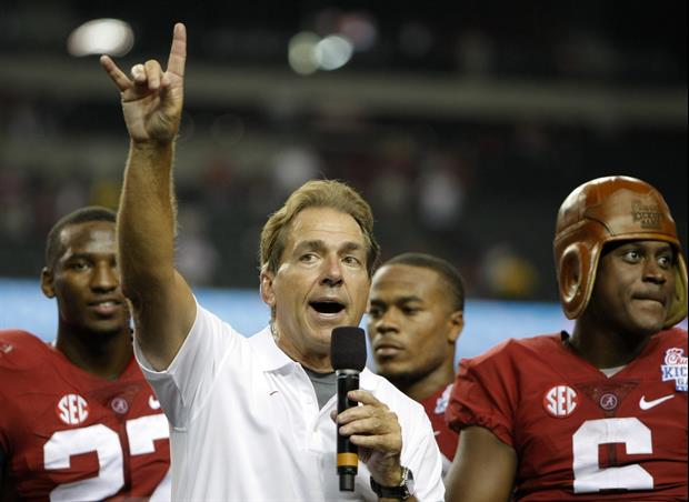 Nick Saban Gushes Over A&M’s Kyle Field, Kind Of Rips Bama Fans