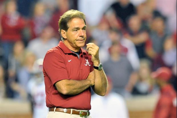 Yes, This Is Nick Saban Autographing A JUUL (Electronic Cigarette)