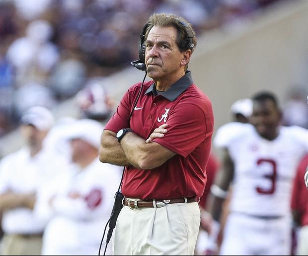 Nick Saban Not A Fan of New NCAA Rule About Coaches Running On Field