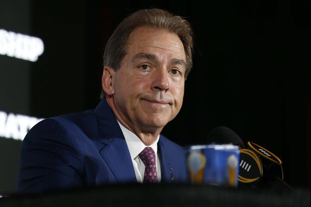 On Thursday, Alabama head coach Nick Saban revealed what he tells his players who want to talk trash