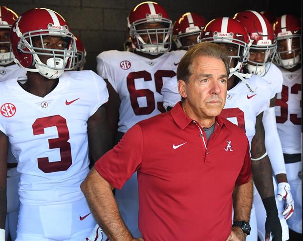 If it ain't something, it's something with Nick Saban. At his Wednesday presser he when on a little