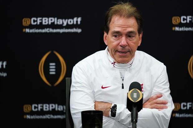 Here Was Nick Saban's Message To The Media After CFB Championship Loss