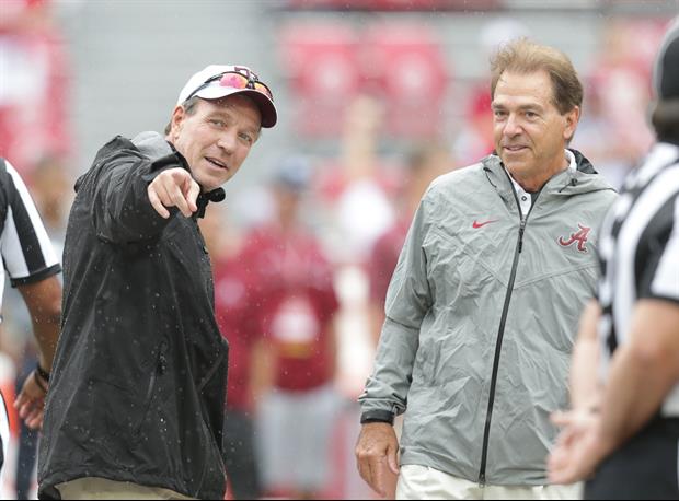 Nick Saban Had A Funny Response To Jimbo Fisher Saying He Was Going To 'beat his a**'