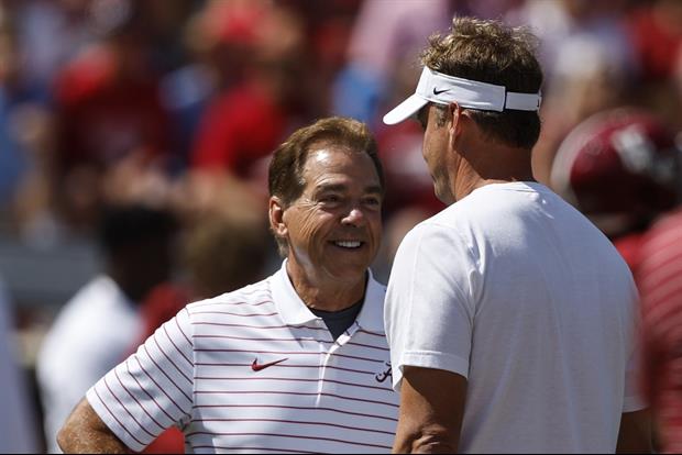 Lane Kiffin Suggests That Nick Saban Played A Big Role In His Decision To Come To LSU