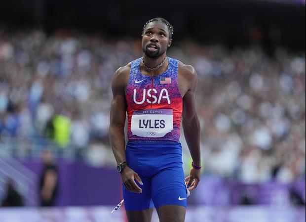 Olympic 100m Dash Champ Noah Lyles 'Nearly Loses' 50 Yard Race to YouTube Streamer