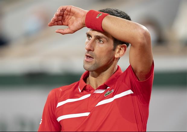 Fan Appears to Hit Novak Djokovic in the Head By Dropping Metal Water Bottle