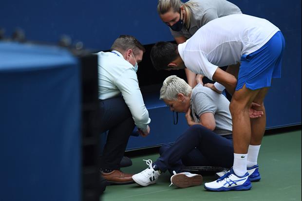 Novak Djokovic Got Defaulted From US Open After Hitting A Line Judge In The Neck