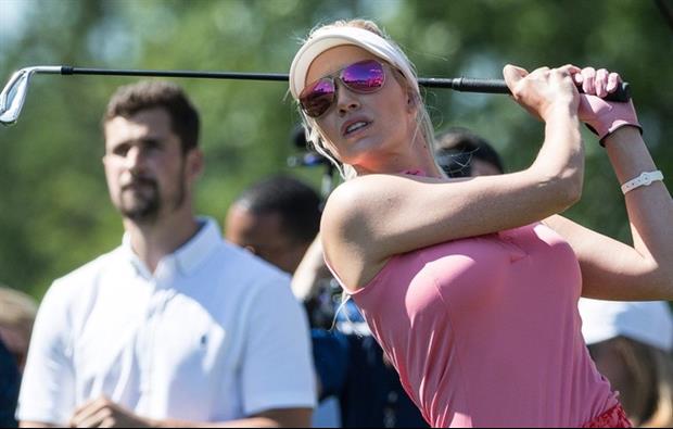 Step Up The Tee With Golfer Paige Spiranac and Guess How Far Her Drive Went