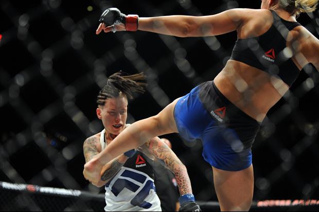 Here's Another Look At Paige VanZant's Jumping Switch Roundhouse Kick KO