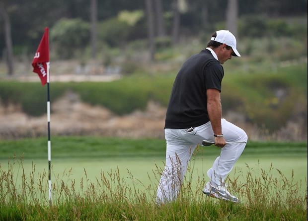 Did You See Patrick Reed Break His Club Over His Leg On 18th Hole At U.S. Open?