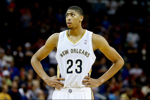 Here's Anthony Davis Crammed Into A Very Small Disneyland Rollercoaster