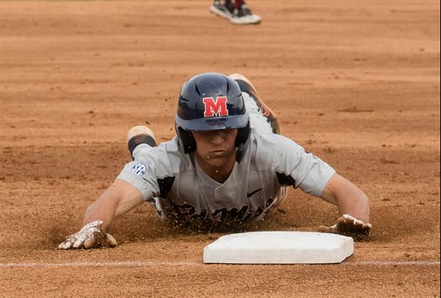 Ole Miss’ Peyton Chatagnier Stole 3 Bases On One Pickoff Move