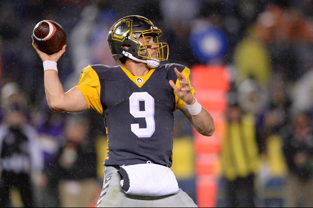 San Diego Fleet QB Philip Nelson Completes The AAF's First No-Look Pass