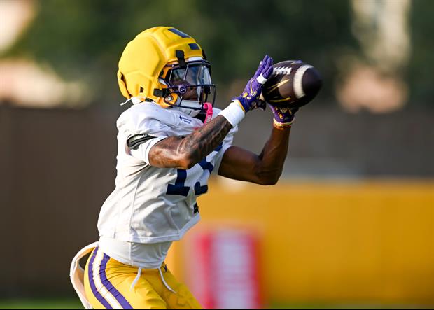 Watch: LSU WR Phillip Wright Shows Off His Speed With Touchdown In Saturday's Scrimmage