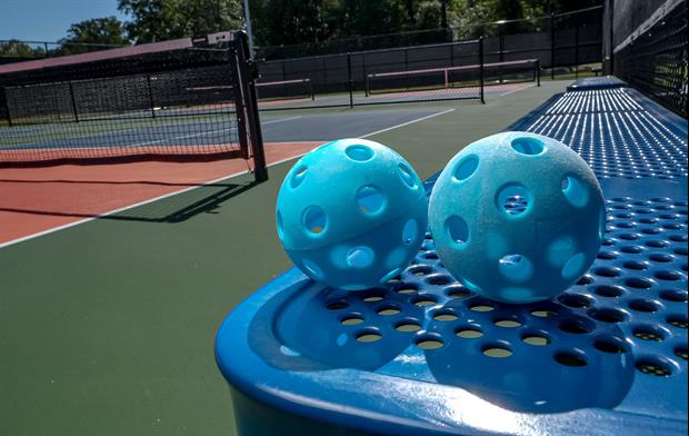 Check Out This Sick No-Look Behind-The-Back 360 Pickleball Winner