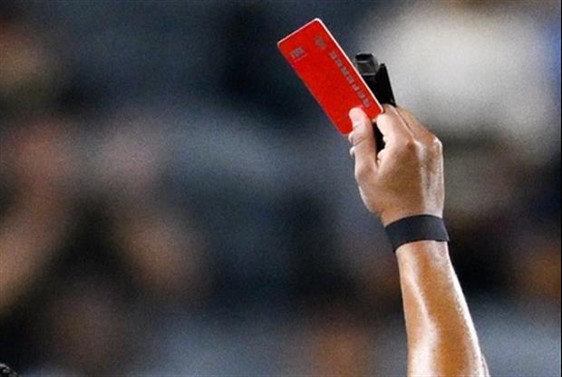 Soccer Stadium Announcer Gets Red Card As He Was Wandering Around Celebrating Goal
