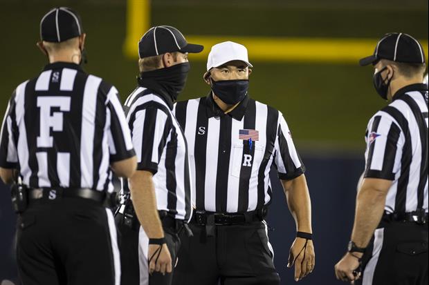 Eastern Washington/Idaho Ref Too Busy Fixing Mask To See If Field Goal Went Thru Uprights