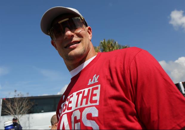 Rob Gronkowski got himself into the Guinness Book of World Records by catching a pass dropped from a