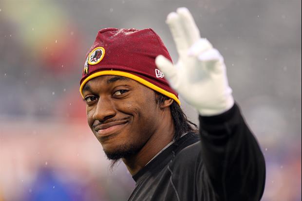 Unemployed NFL QB Robert Griffin III Out Here Trying To Impress You By Throwing Passes To Trees