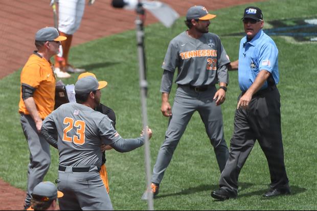 Tennessee Coach Ross Kivett Goes Ballistic Over His Ejection