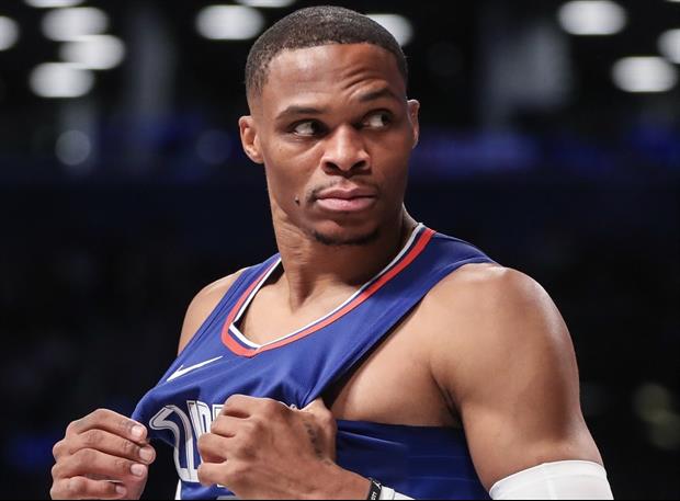 Russell Westbrook Gets In Heated Spat With Heckler Again
