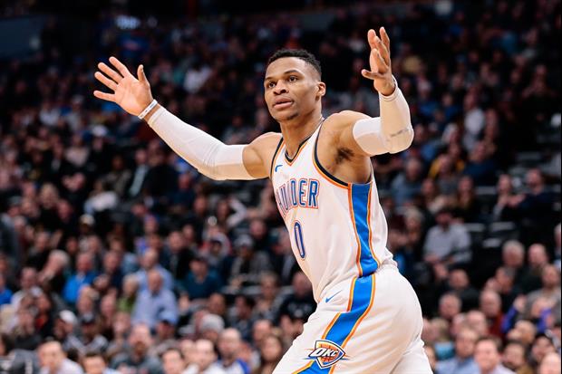 Oklahoma City Thunder star Russell Westbrook Was Not Pleased When Kid Sitting Court Side Touched Him