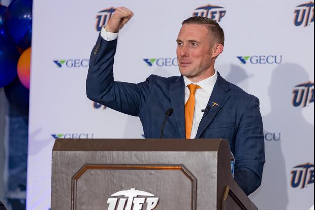 UTEP's New Football Coach Went Insane at a Basketball Game