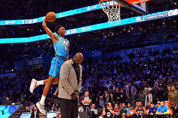 Thunder's Hamidou Diallo Wins Slam Dunk Contest With This Superman Dunk Over Shaq