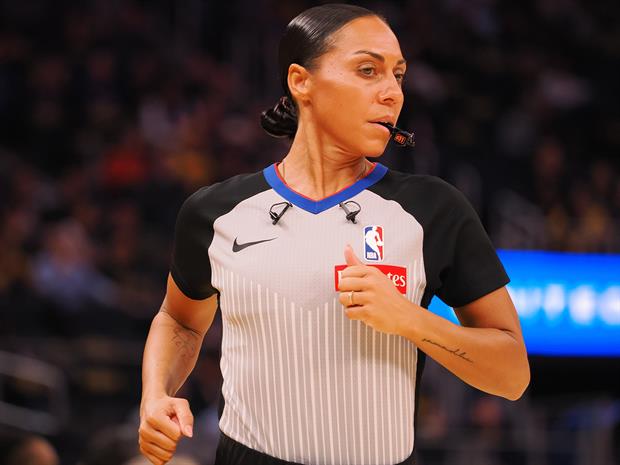 Cameraman Takes Down Ref During Nets vs. Hawks Game