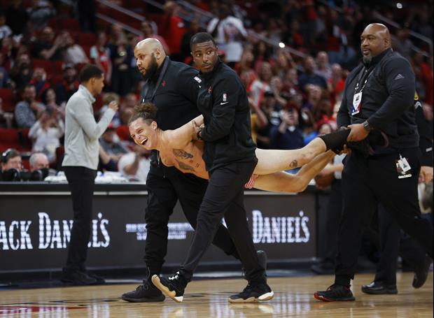 Streaker Interrupts Rockets vs. Kings Game, Gets Crushed By Security