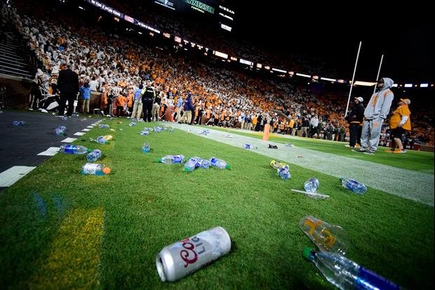 SEC Announces Punishment For Tennessee Fans Throwing Debris On Field Vs. Ole Miss